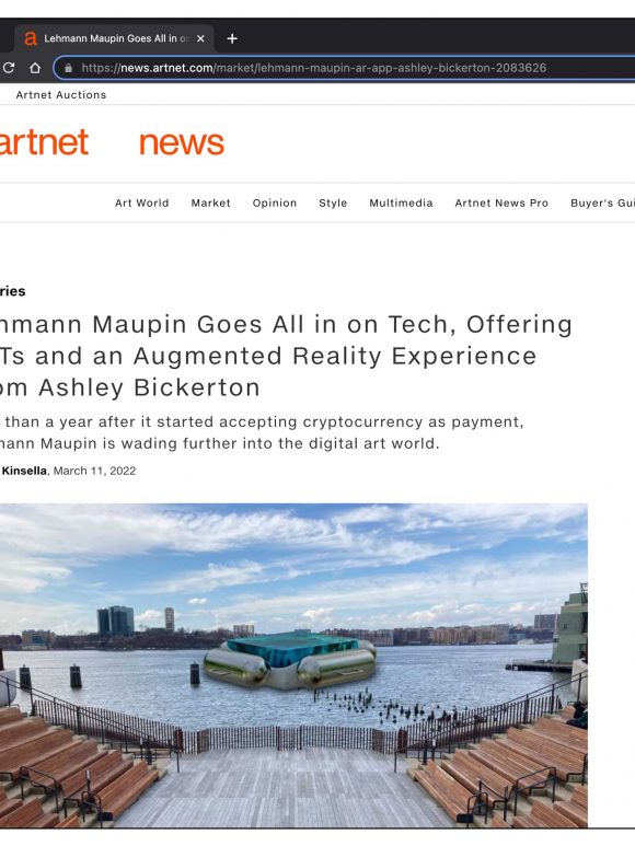 HUE.LIVE + Lehmann Maupin | Collaborative works for artist Ashley Bickerton on the gallery’s new NFT platform, CollectAR™